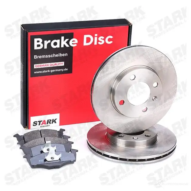 Тормозные диски и колодки, комплект STARK 1437818190 skbk1090186 3TJ 3SL изображение 1
