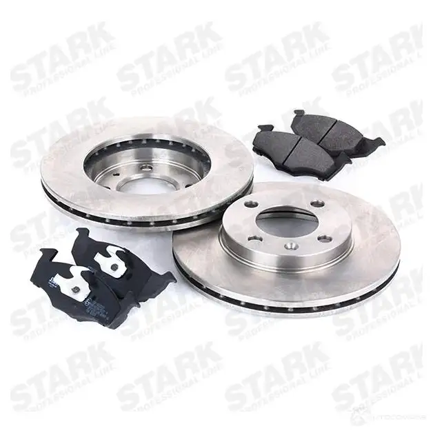 Тормозные диски и колодки, комплект STARK 1437818190 skbk1090186 3TJ 3SL изображение 2