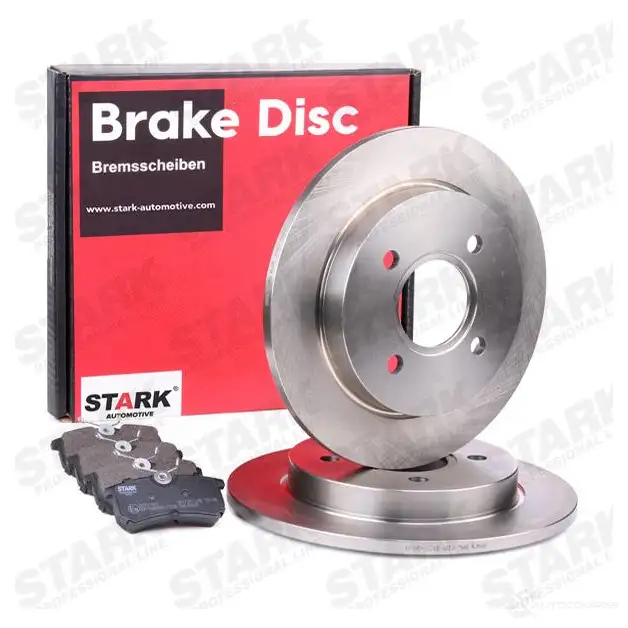 Тормозные диски и колодки, комплект STARK F 2435Y 1437813805 skbk1090077 изображение 1