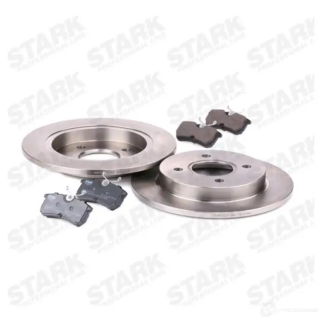 Тормозные диски и колодки, комплект STARK F 2435Y 1437813805 skbk1090077 изображение 4