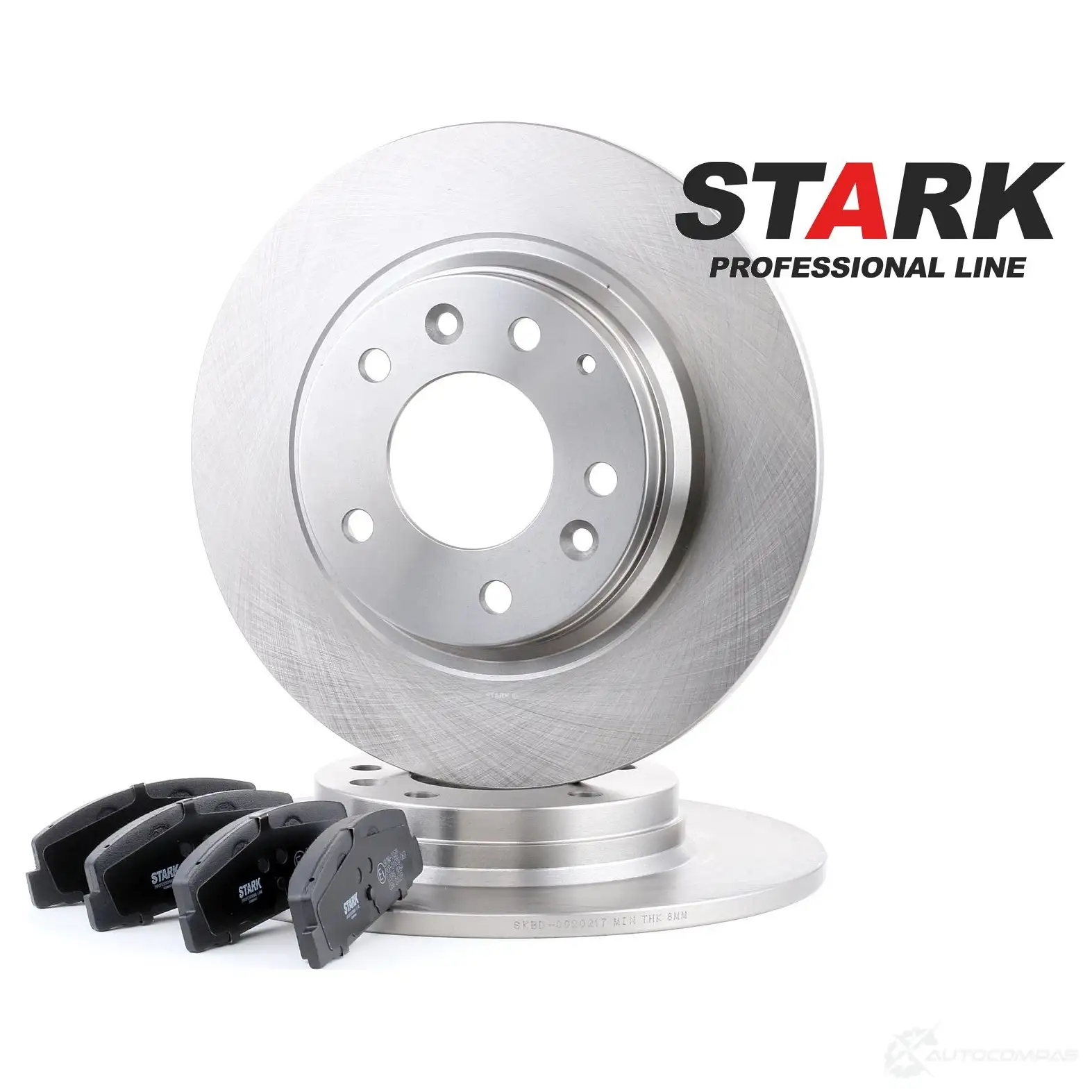 Тормозные диски и колодки, комплект STARK skbk1090322 1437816609 69B GF - Изображение 1