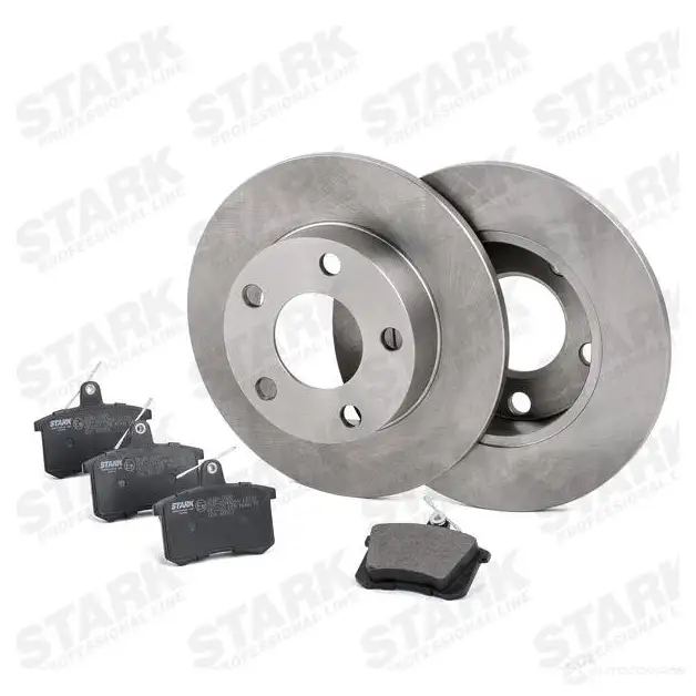 Тормозные диски и колодки, комплект STARK skbk1090254 1437813221 8A NMI изображение 2