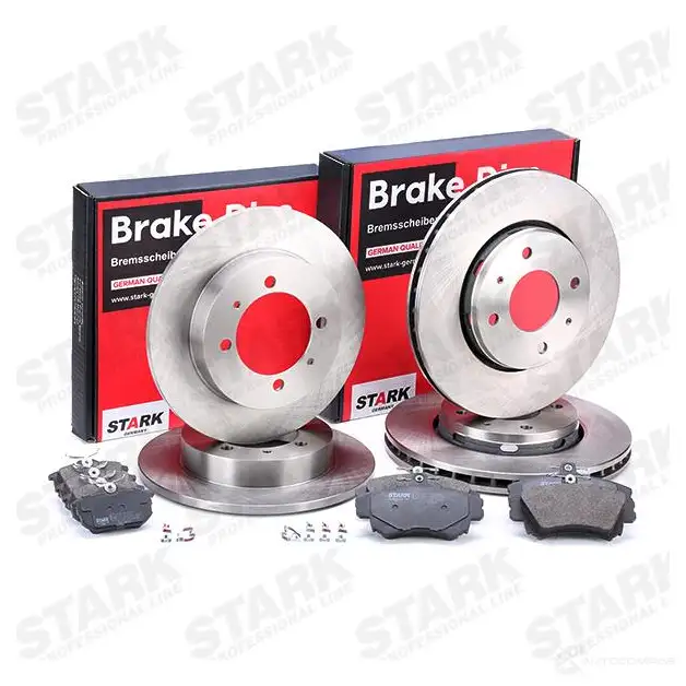 Тормозные диски и колодки, комплект STARK 1437816133 skbk1090307 C H7T7 изображение 1