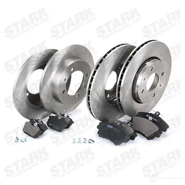 Тормозные диски и колодки, комплект STARK 1437816133 skbk1090307 C H7T7 изображение 3