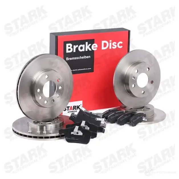 Тормозные диски и колодки, комплект STARK skbk1090288 1437815883 N3H VK изображение 2