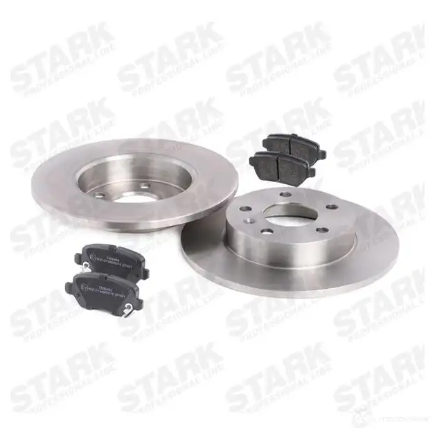 Тормозные диски и колодки, комплект STARK skbk1090288 1437815883 N3H VK изображение 4