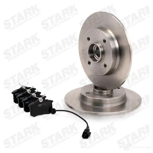 Тормозные диски и колодки, комплект STARK skbk1090245 LR3L AWA 1437815009 изображение 2
