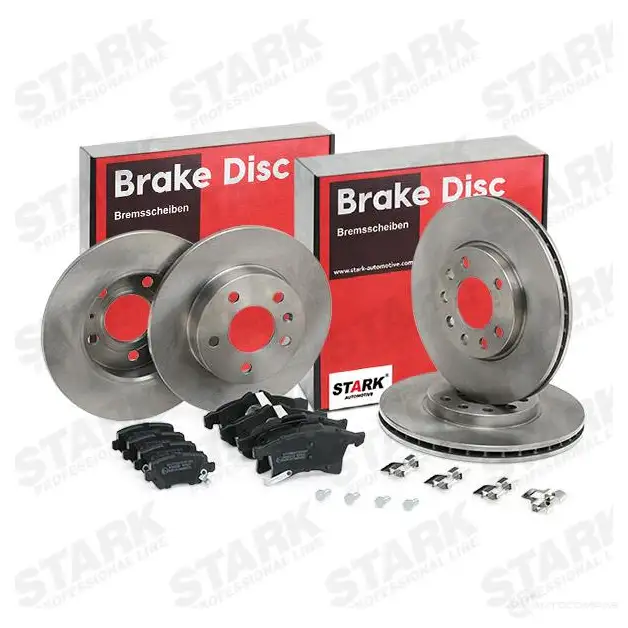 Тормозные диски и колодки, комплект STARK FS6Z0V U 1437815849 skbk10990445 изображение 1
