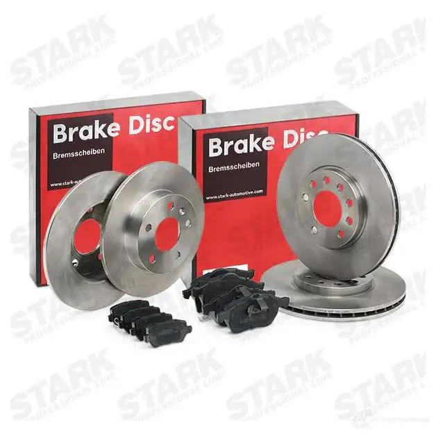 Тормозные диски и колодки, комплект STARK 1437815923 ECP 0E skbk1090293 изображение 1