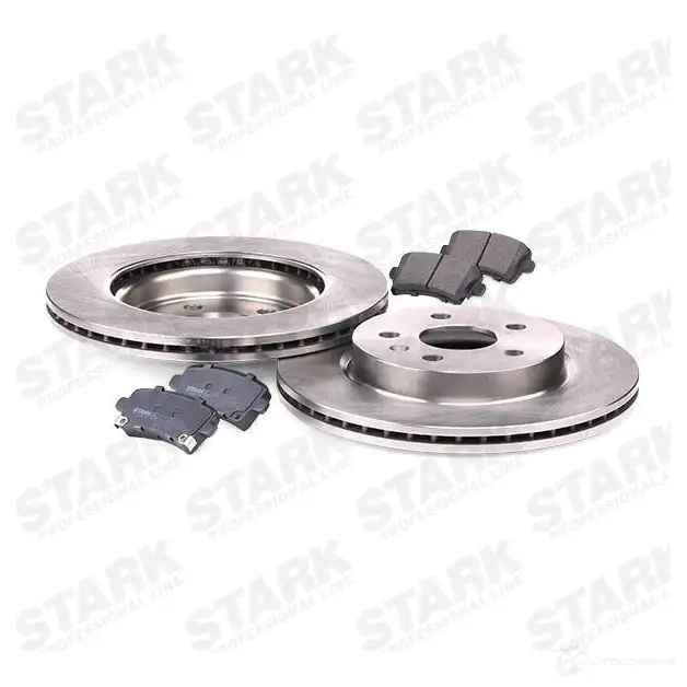 Тормозные диски и колодки, комплект STARK skbk1090174 ZAVH JK 1437815456 изображение 2