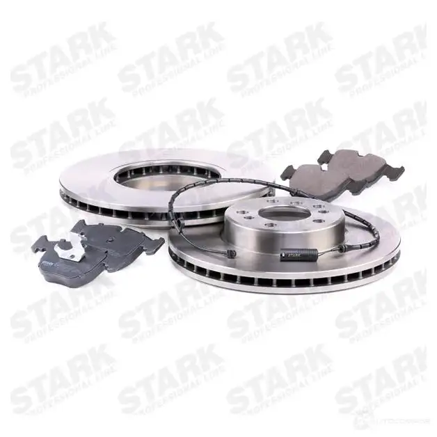 Тормозные диски и колодки, комплект STARK skbk1090364 1437815577 BIHYBG Z изображение 2