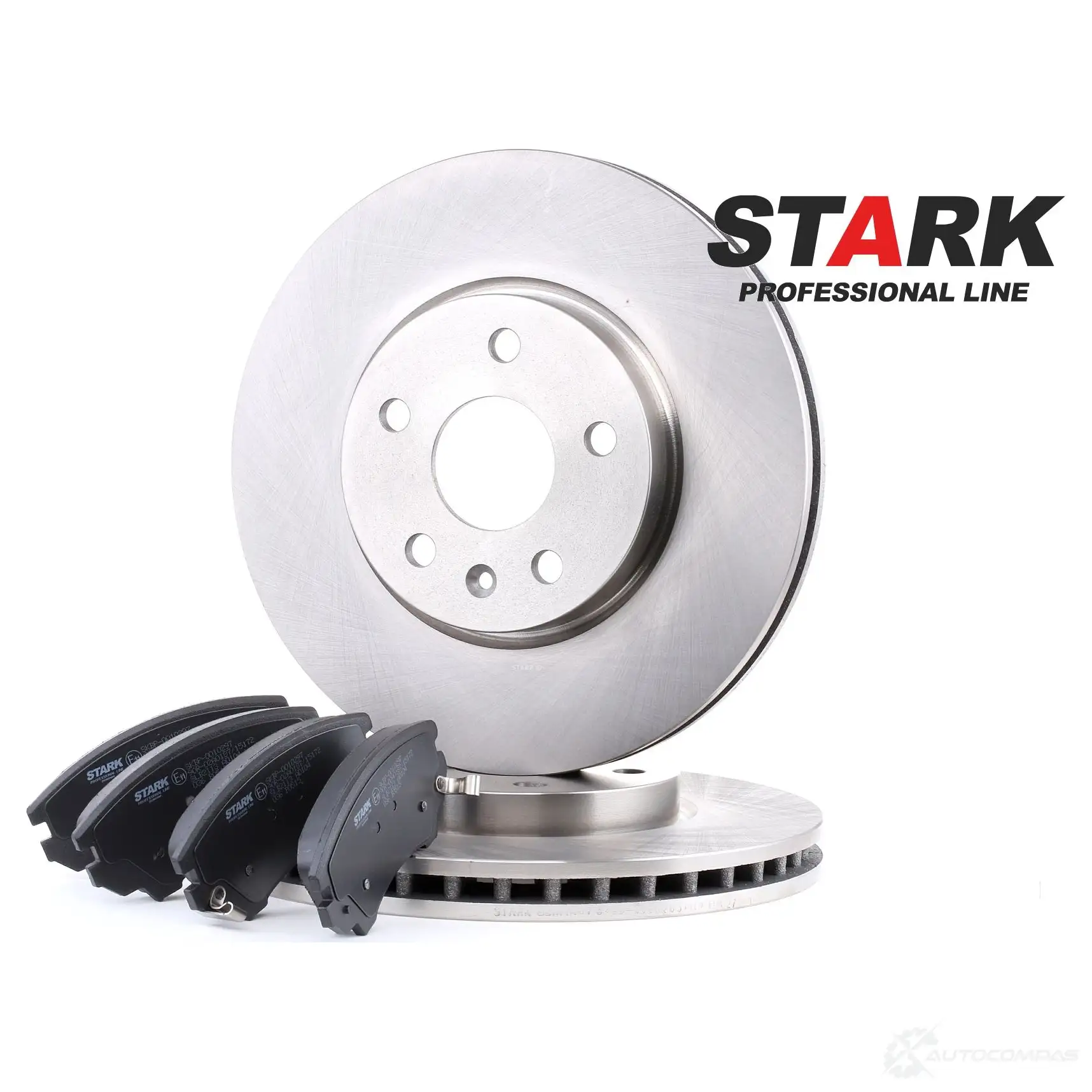 Тормозные диски и колодки, комплект STARK skbk1090283 JC36 KOV 1437815085 - Изображение 1