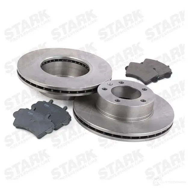 Тормозные диски и колодки, комплект STARK O2 HCH skbk1090265 1438358736 изображение 2