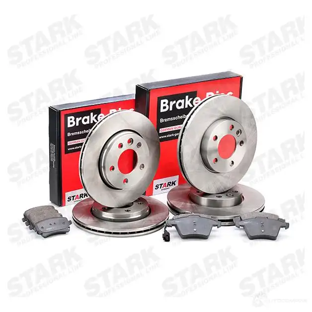 Тормозные диски и колодки, комплект STARK 1437815685 skbk1090346 6 UPXROK изображение 1