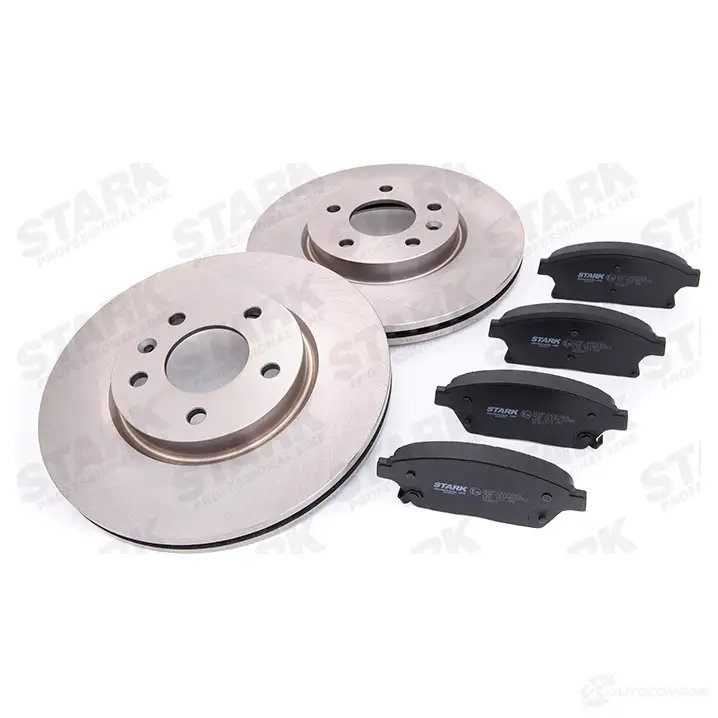 Тормозные диски и колодки, комплект STARK skbk1090074 1437815087 QY CAJ изображение 0
