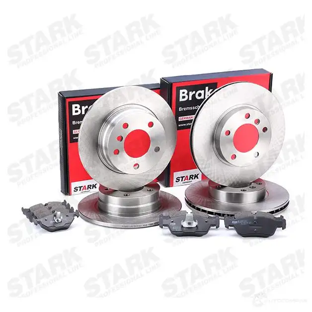 Тормозные диски и колодки, комплект STARK 1437815842 skbk1090326 3I MN2G изображение 1