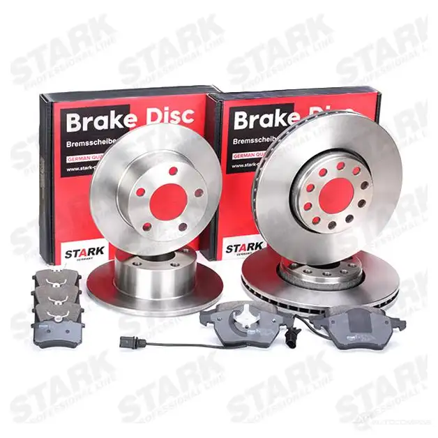 Тормозные диски и колодки, комплект STARK 1437815838 0N47 4 skbk1090175 изображение 1