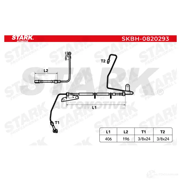 Тормозной шланг STARK skbh0820293 AT 34P4 1437805315 изображение 5