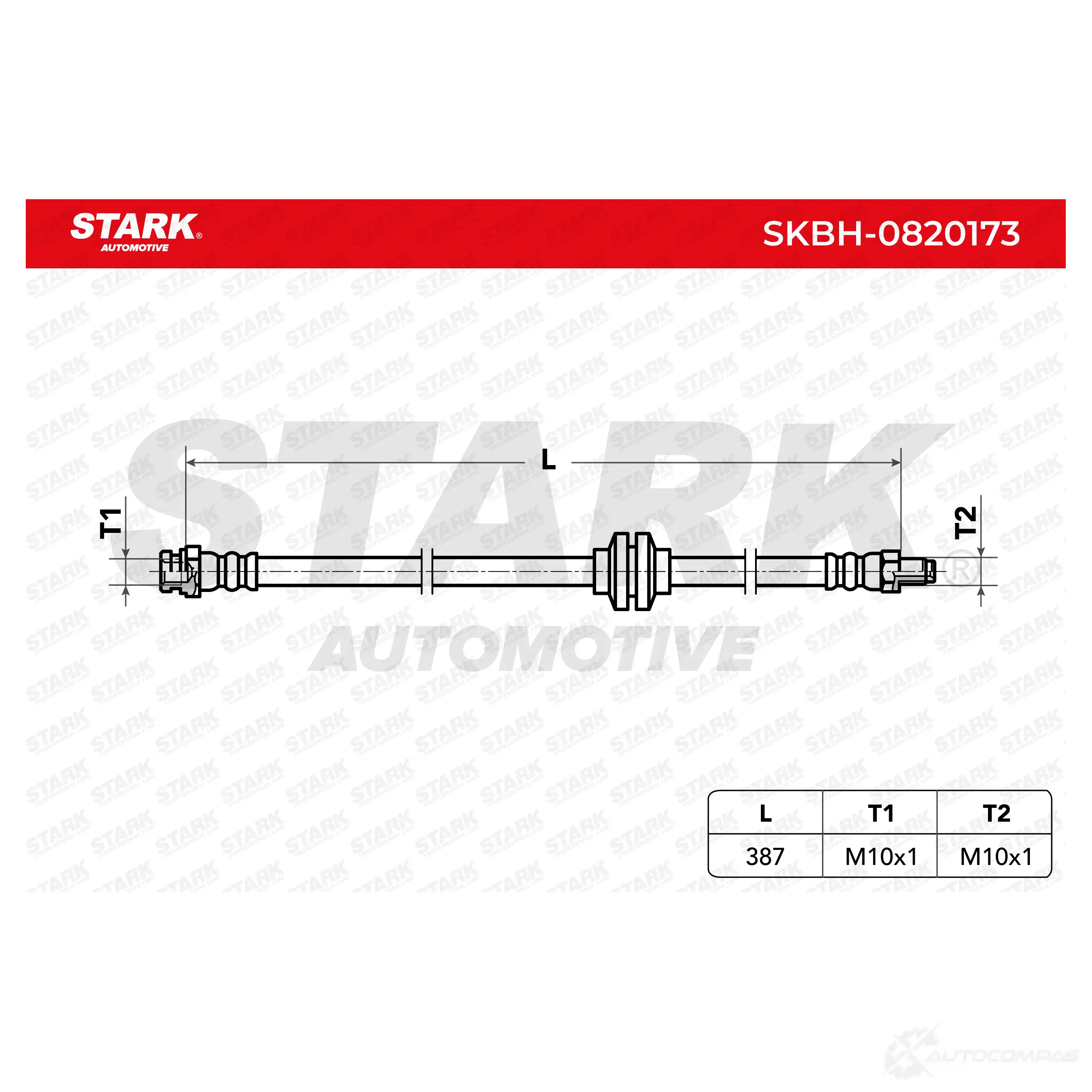 Тормозной шланг STARK skbh0820173 1437804045 DJMZ Z изображение 1