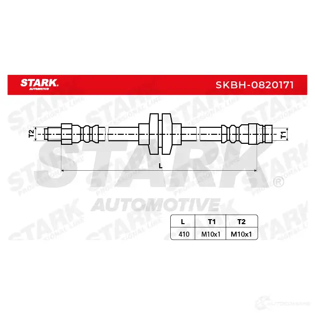 Тормозной шланг STARK 1437802376 P0D4M I skbh0820171 изображение 1