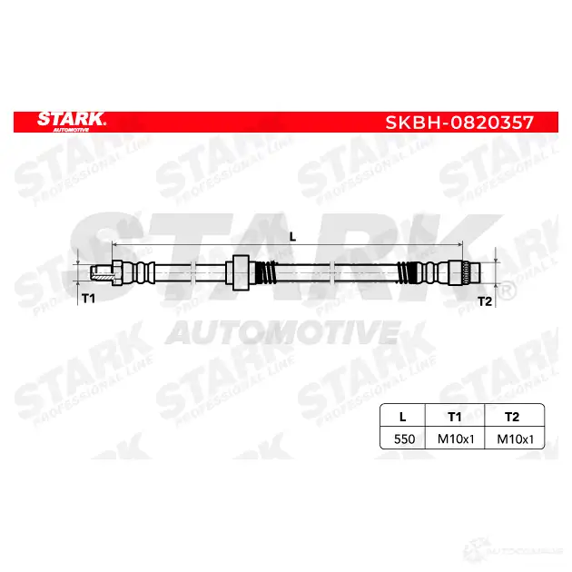 Тормозной шланг STARK LV 4OR 1437804227 skbh0820357 изображение 2