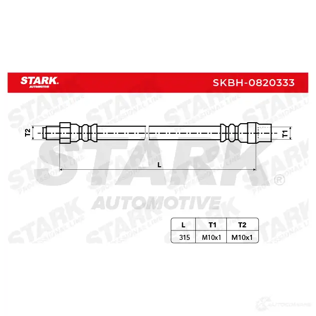 Тормозной шланг STARK skbh0820333 J Q1WP 1437806372 изображение 1