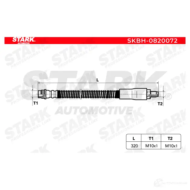 Тормозной шланг STARK 1437801852 XDTO CO skbh0820072 изображение 6
