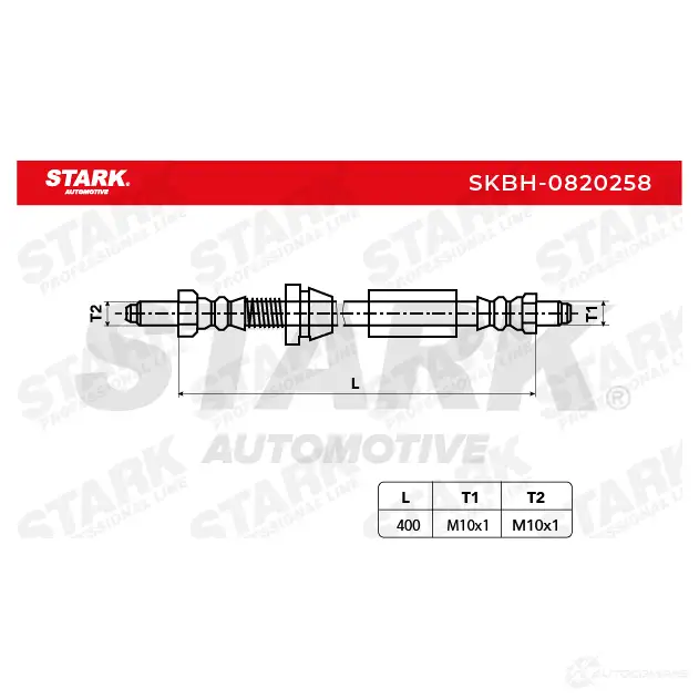 Тормозной шланг STARK 1437803004 641 0Q skbh0820258 изображение 1