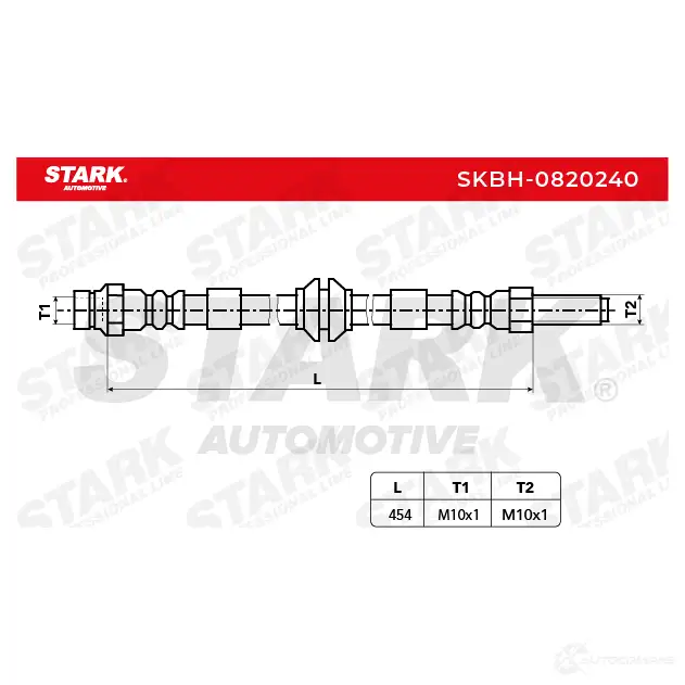 Тормозной шланг STARK 1437803845 skbh0820240 9F BRJ изображение 4