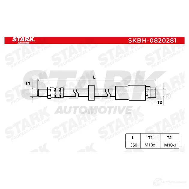 Тормозной шланг STARK 1437801077 skbh0820281 RQJVG8 B изображение 2
