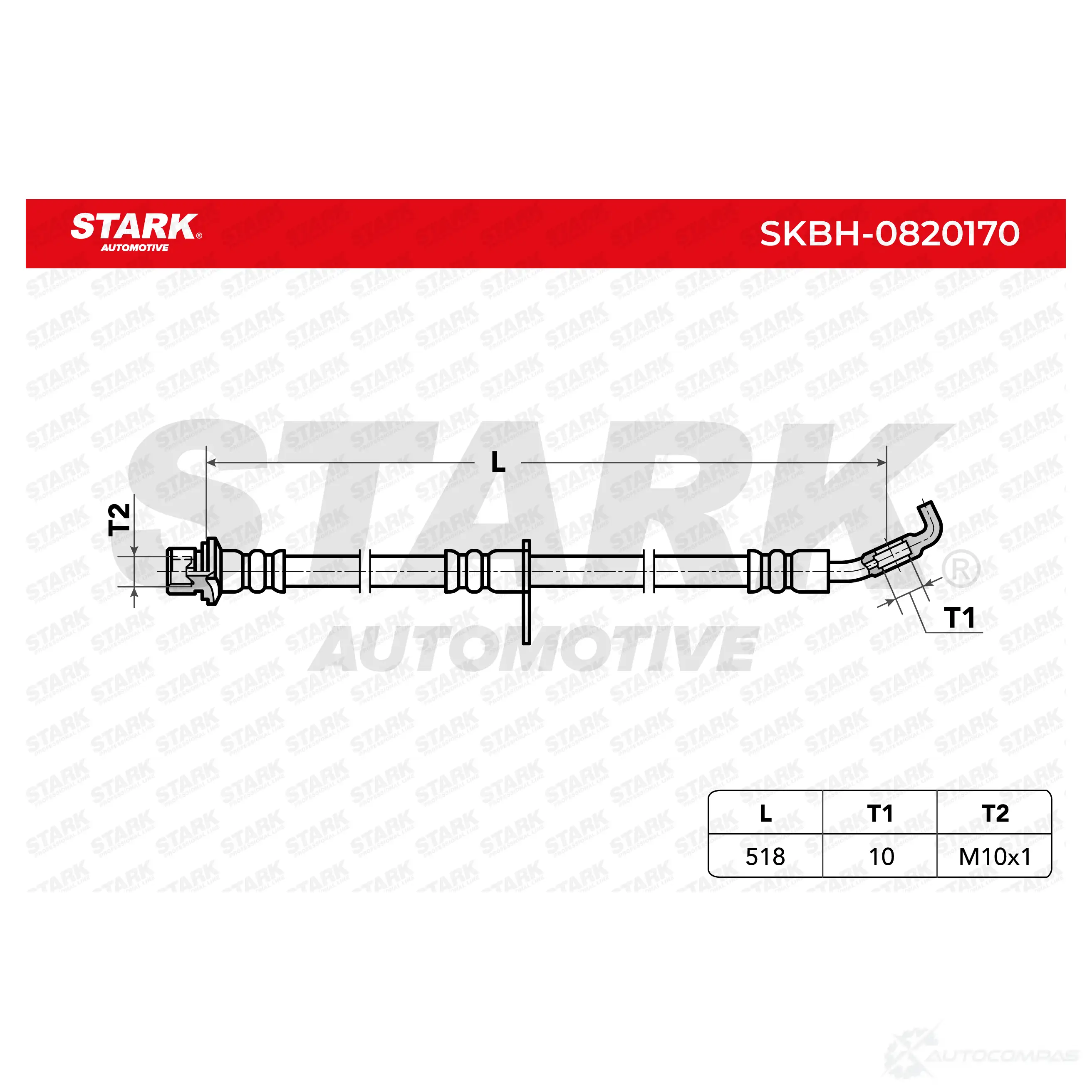 Тормозной шланг STARK 1437803954 L1 5IE skbh0820170 изображение 1