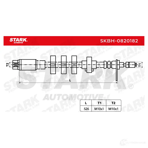 Тормозной шланг STARK skbh0820182 I 25TGP 1437804414 изображение 1