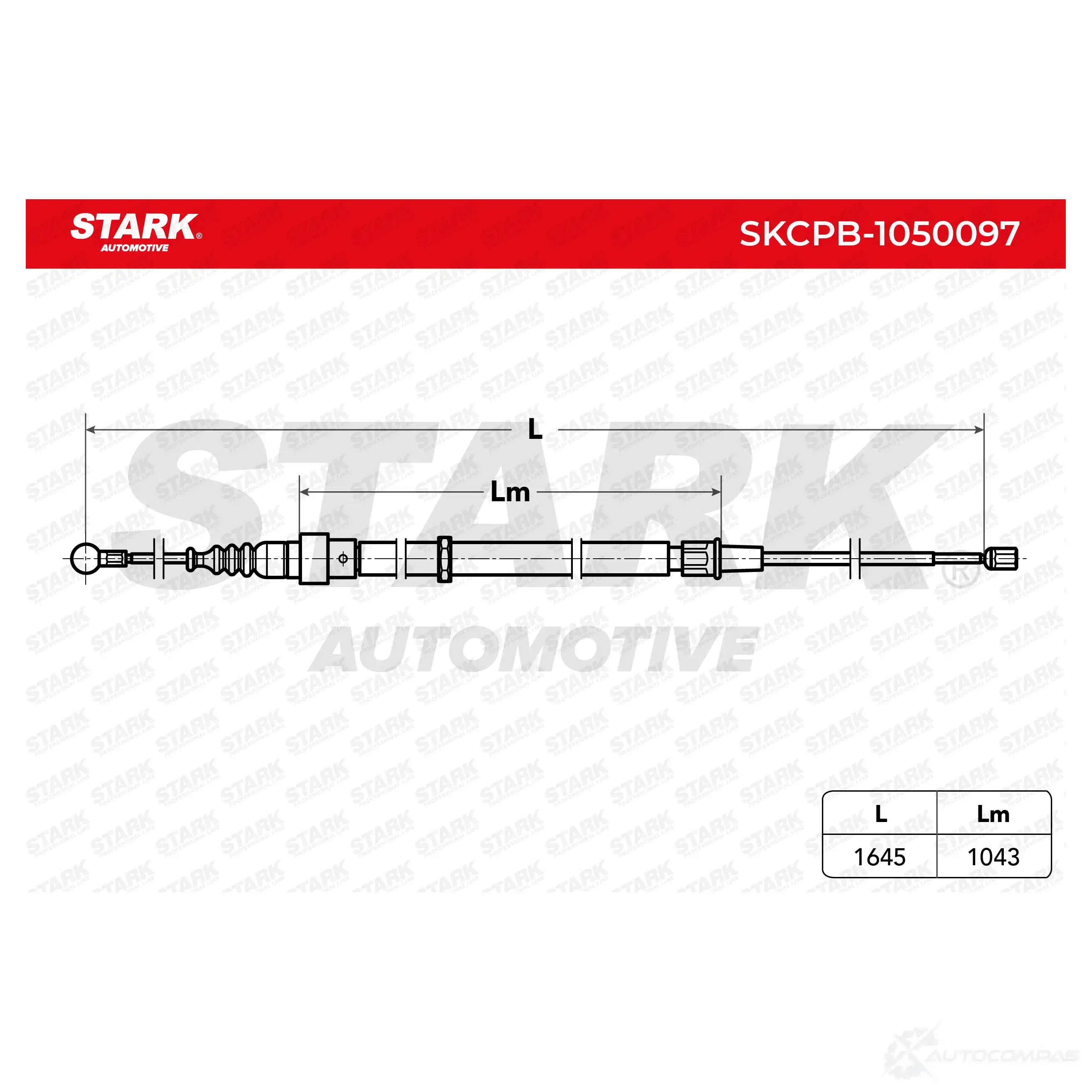 Трос ручника, стояночного тормоза STARK 1437798423 LL8X 9Q skcpb1050097 изображение 1
