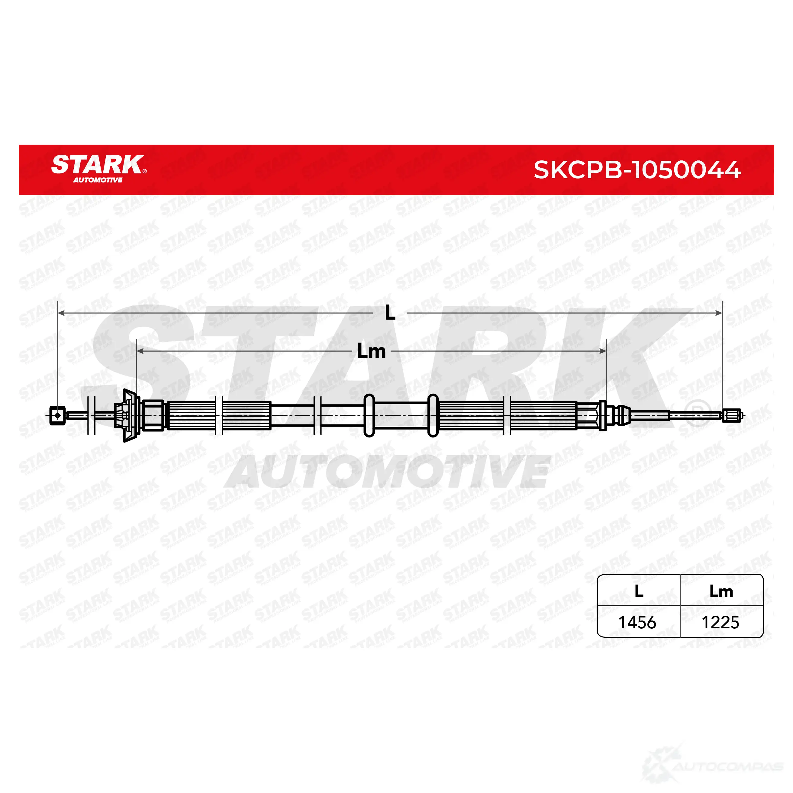 Трос ручника, стояночного тормоза STARK skcpb1050044 S 7Q8Q 1437798055 изображение 1