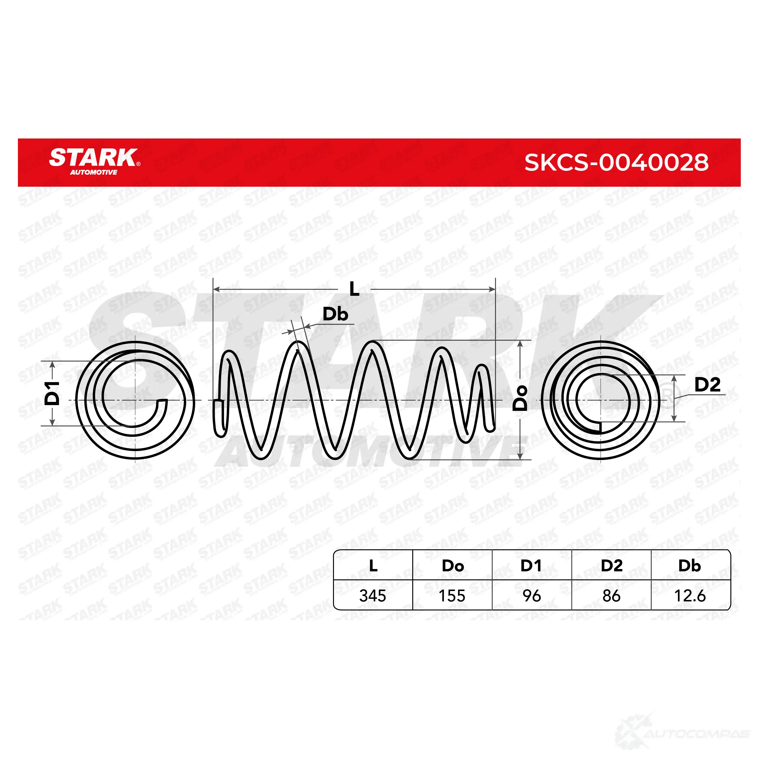 Пружина STARK skcs0040028 SZ I49RI 1437796181 изображение 4