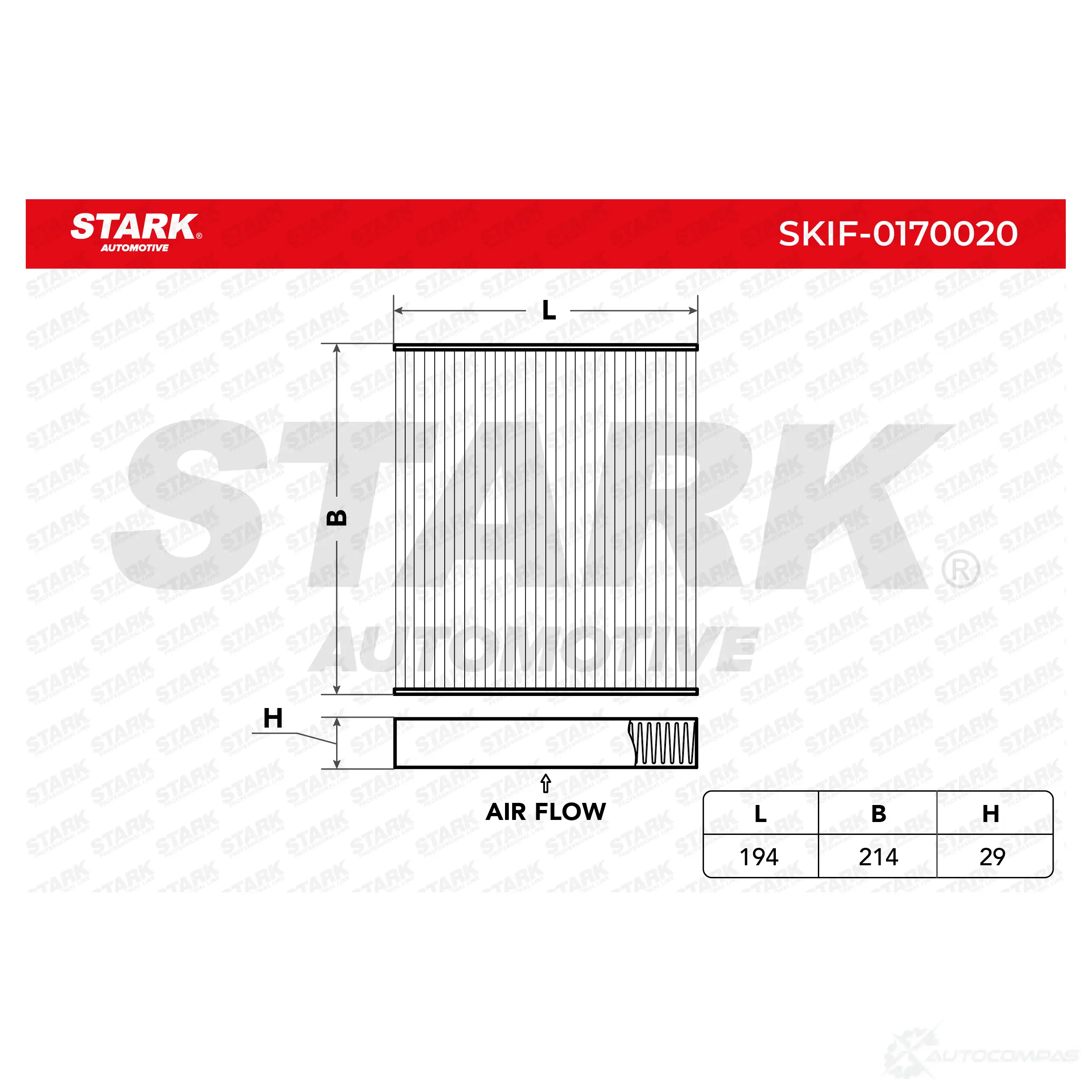 Салонный фильтр STARK B 7C4UF skif0170020 1438020463 изображение 0