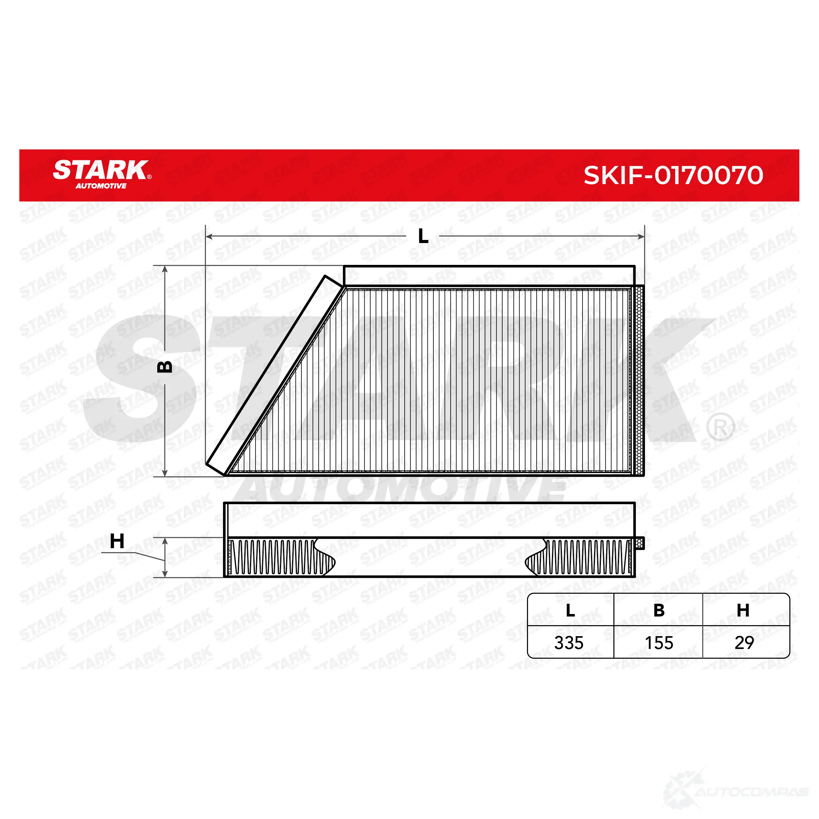 Салонный фильтр STARK skif0170070 PSA54 4C 1438020899 изображение 4