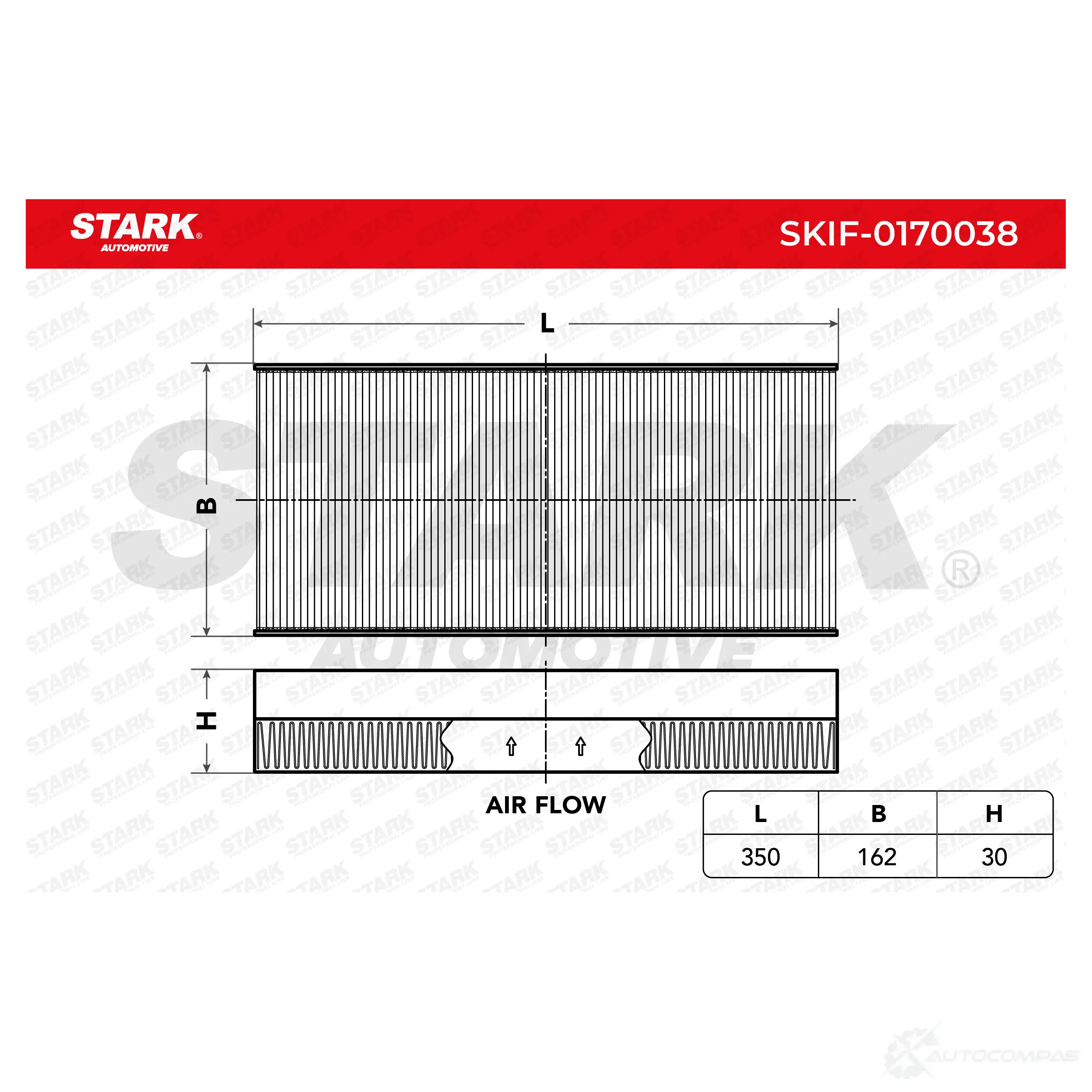Салонный фильтр STARK P WF2PRV 1438020811 skif0170038 изображение 2