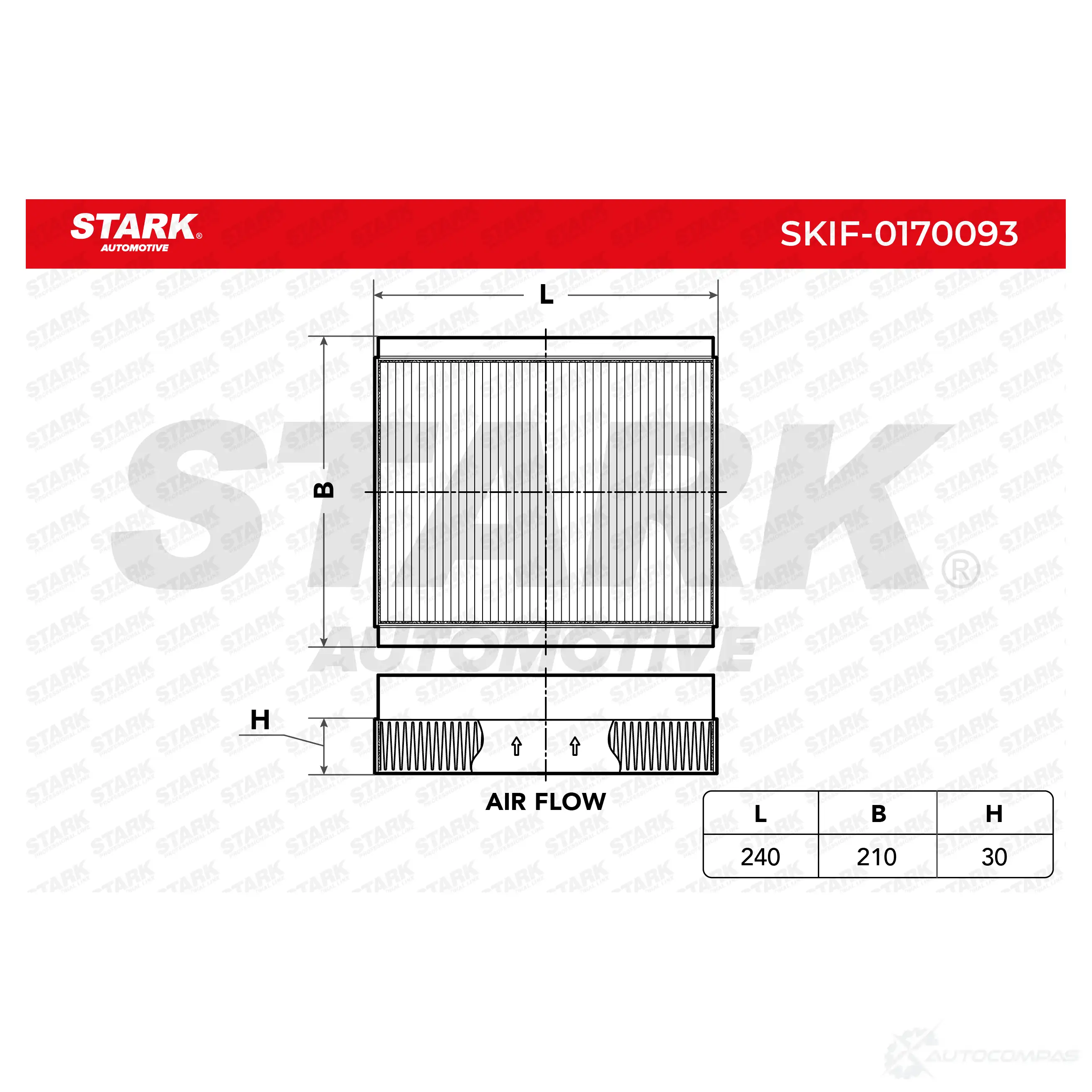 Салонный фильтр STARK 1438020537 skif0170093 HF7 QI изображение 2