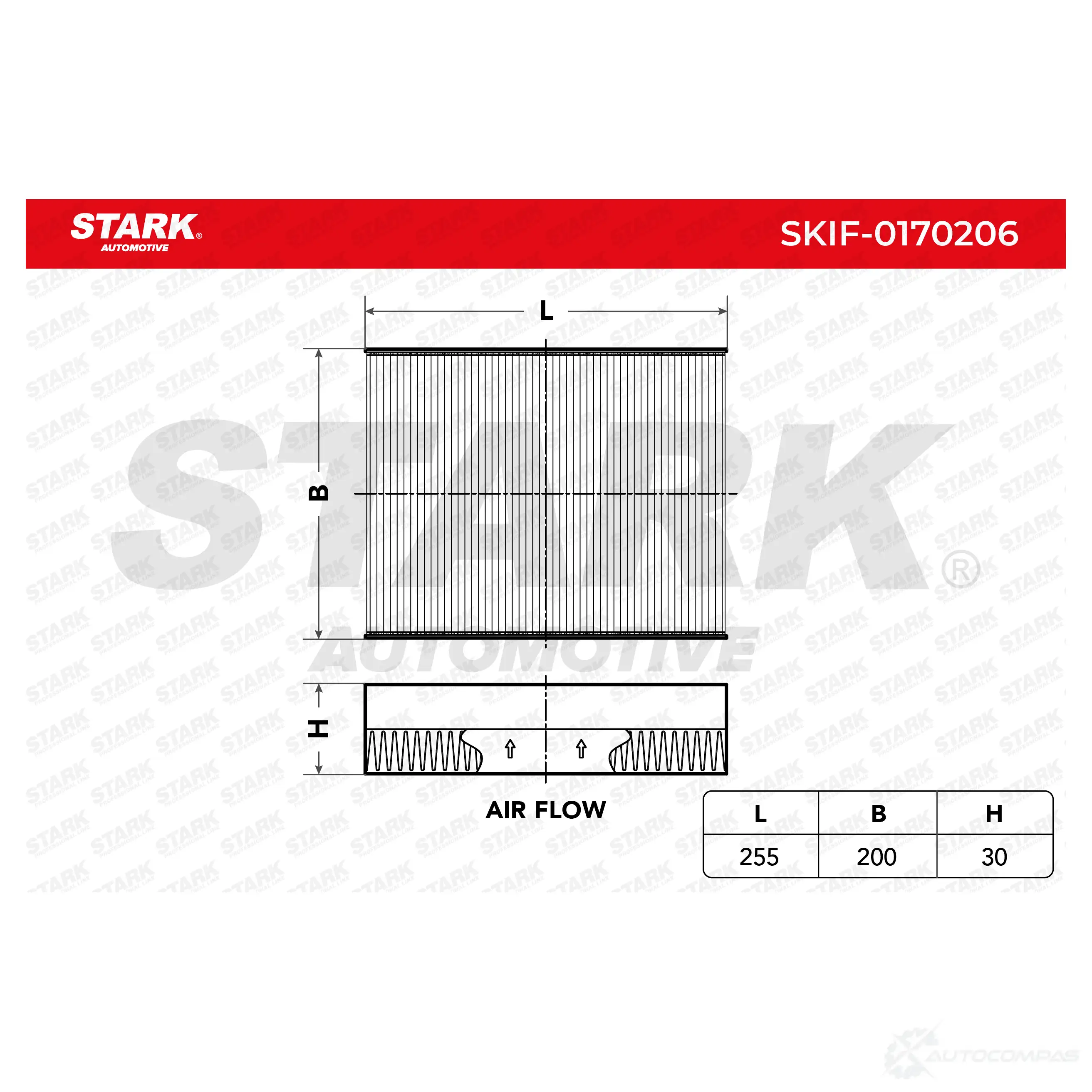 Салонный фильтр STARK 21OZA L 1438020901 skif0170206 изображение 3