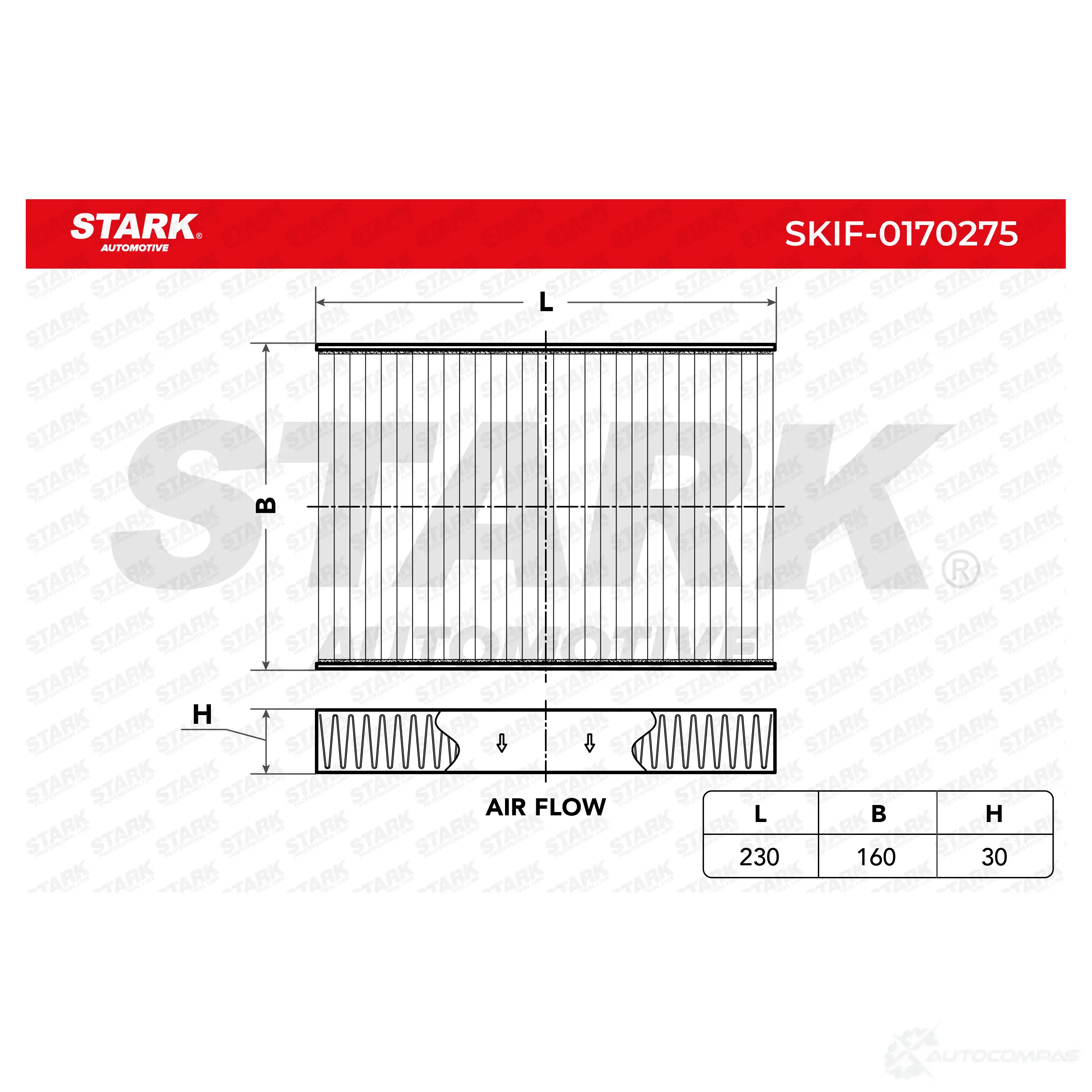 Салонный фильтр STARK X ISBU 1438020792 skif0170275 изображение 2