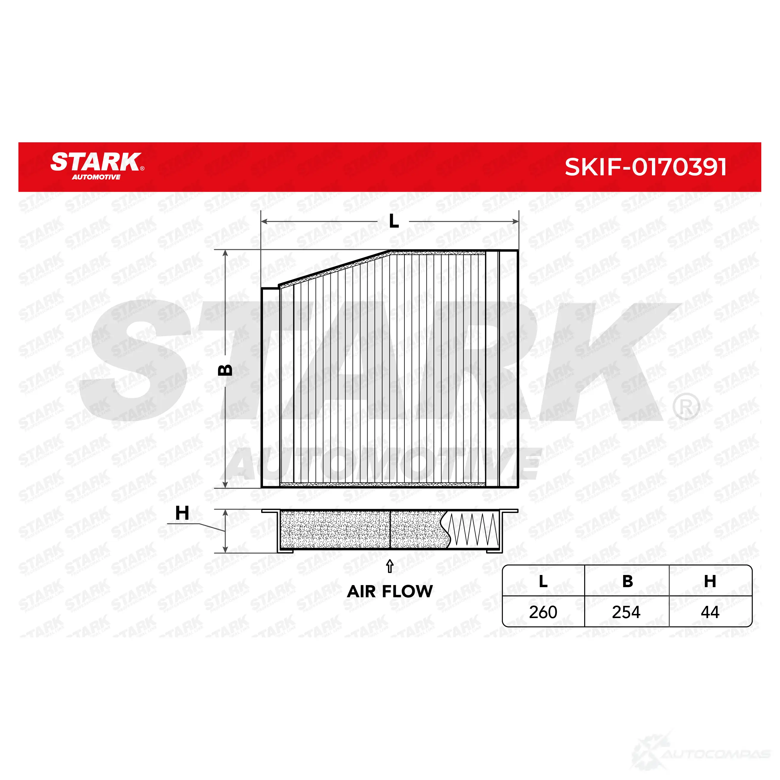 Салонный фильтр STARK skif0170391 7 3V3LB7 1438020896 изображение 1