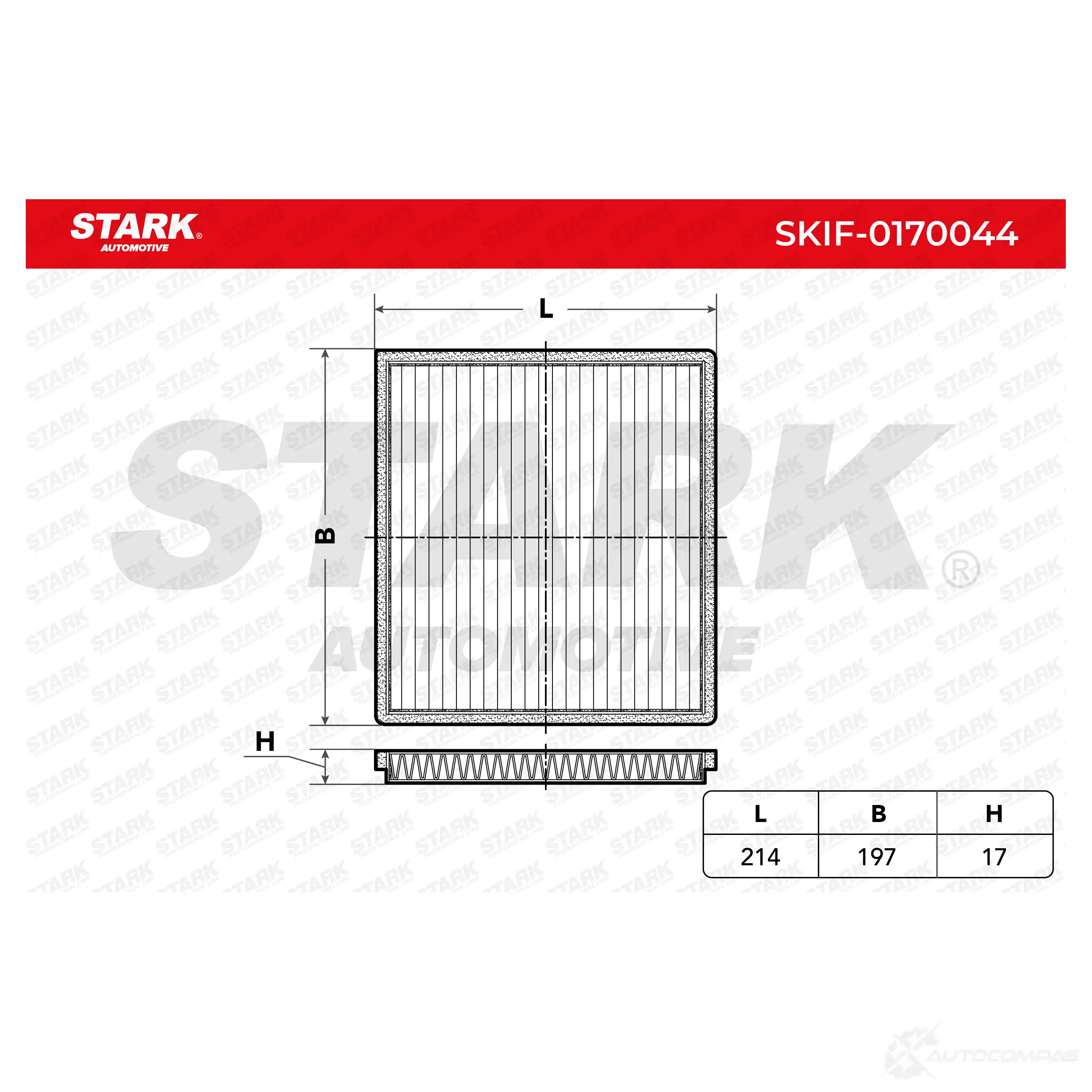 Салонный фильтр STARK 83NA P 1438020967 skif0170044 изображение 0