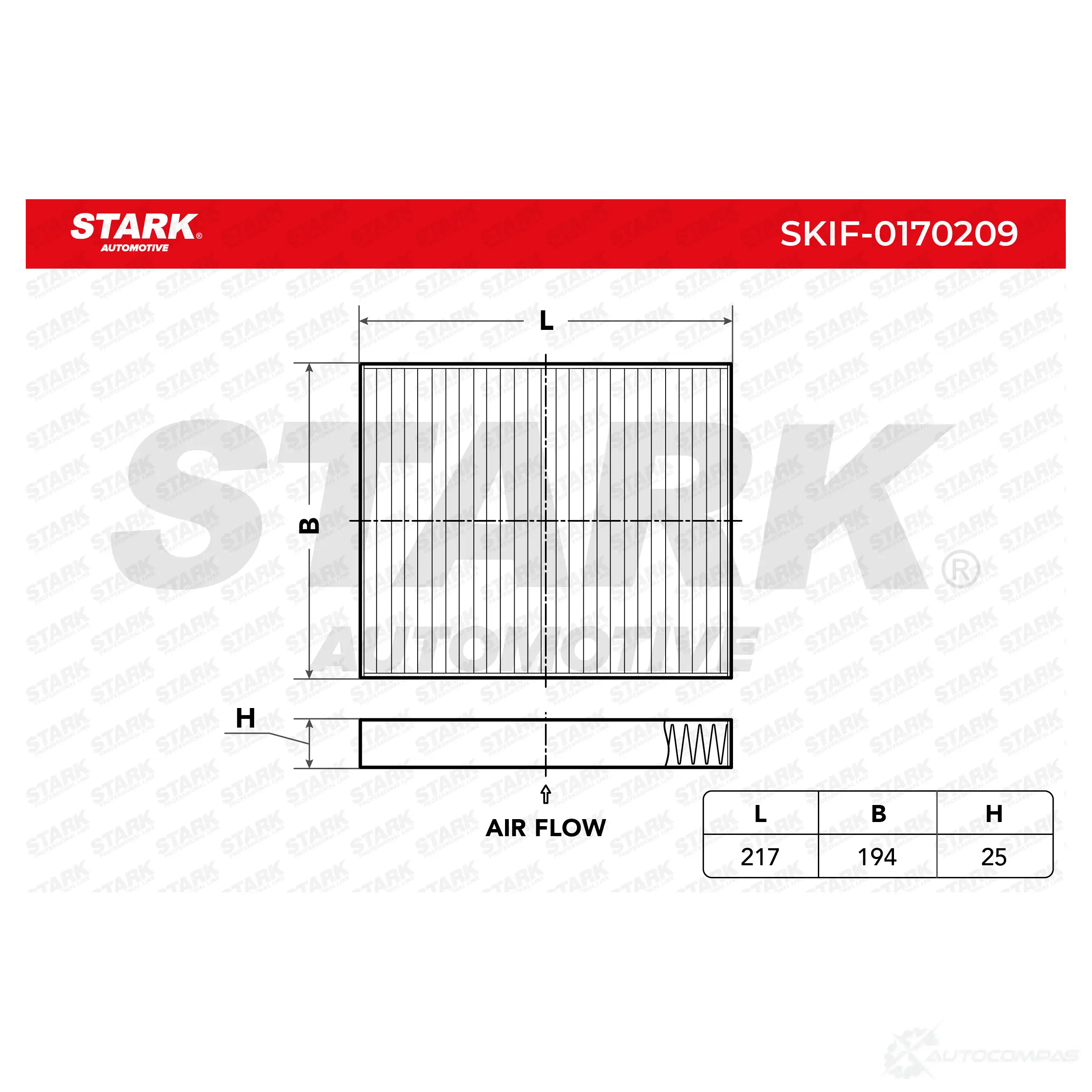Салонный фильтр STARK 1438020875 4 GUV2 skif0170209 изображение 0