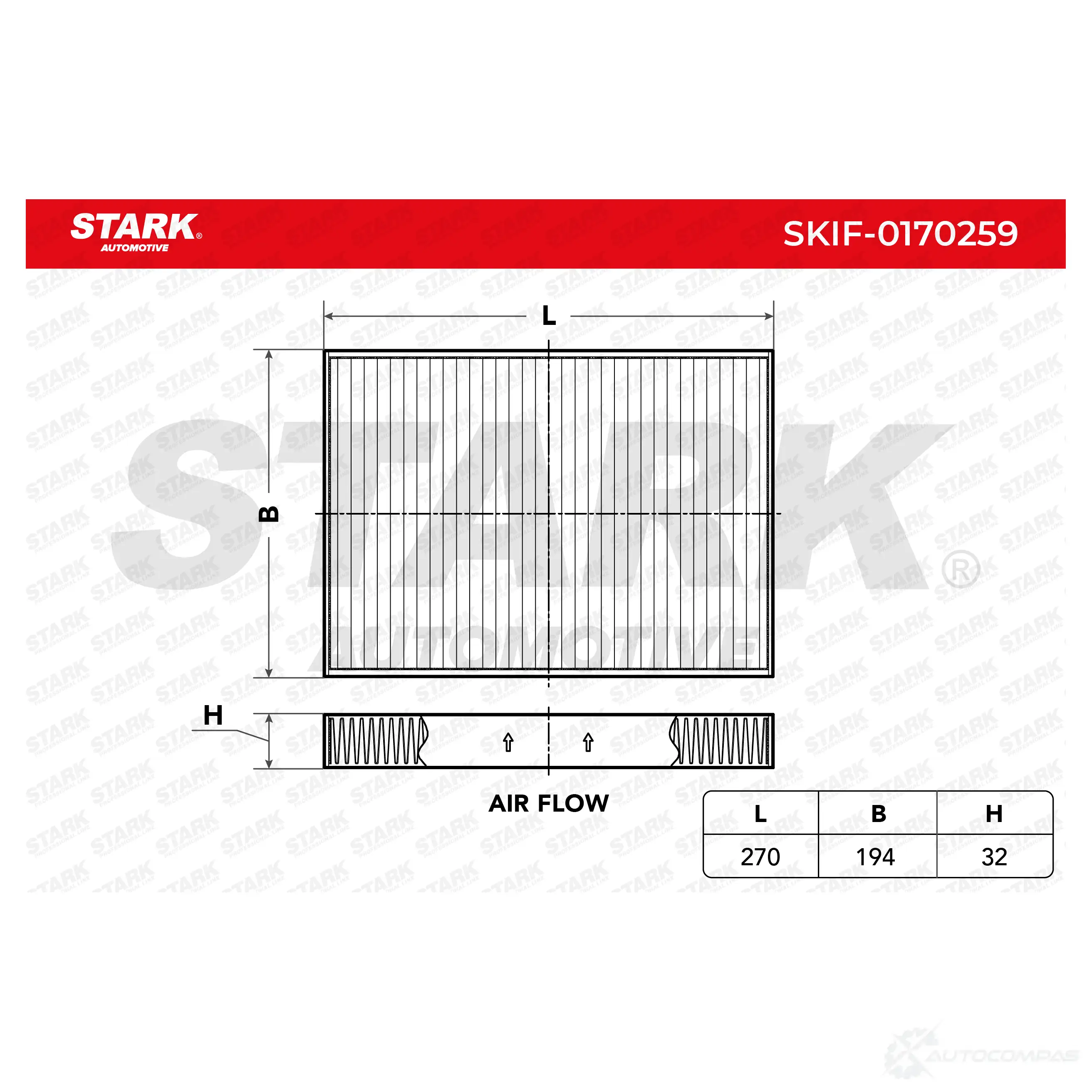 Салонный фильтр STARK MC TP0SJ skif0170259 1438021074 изображение 1