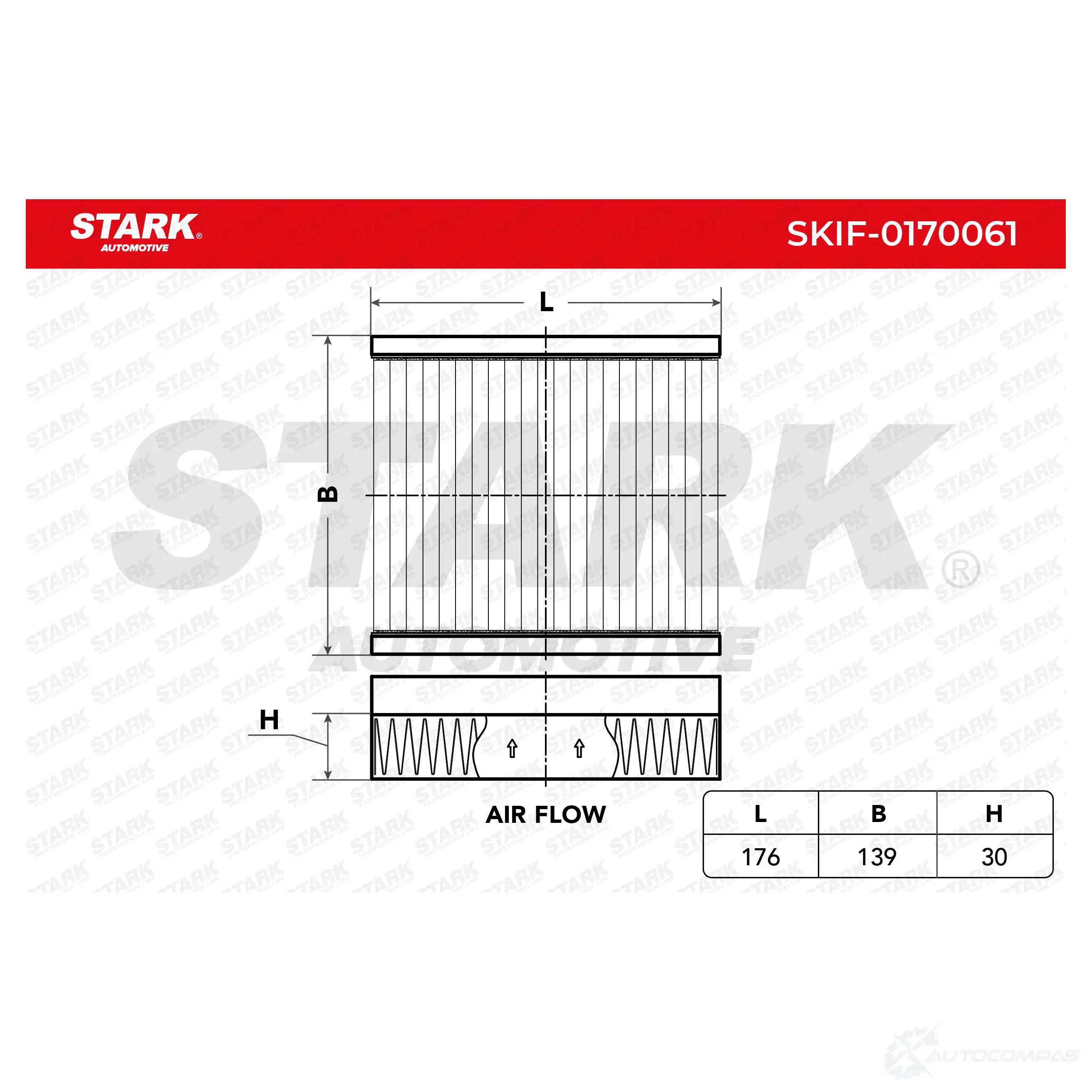 Салонный фильтр STARK 1438020778 skif0170061 GM 4G6 - Изображение 1