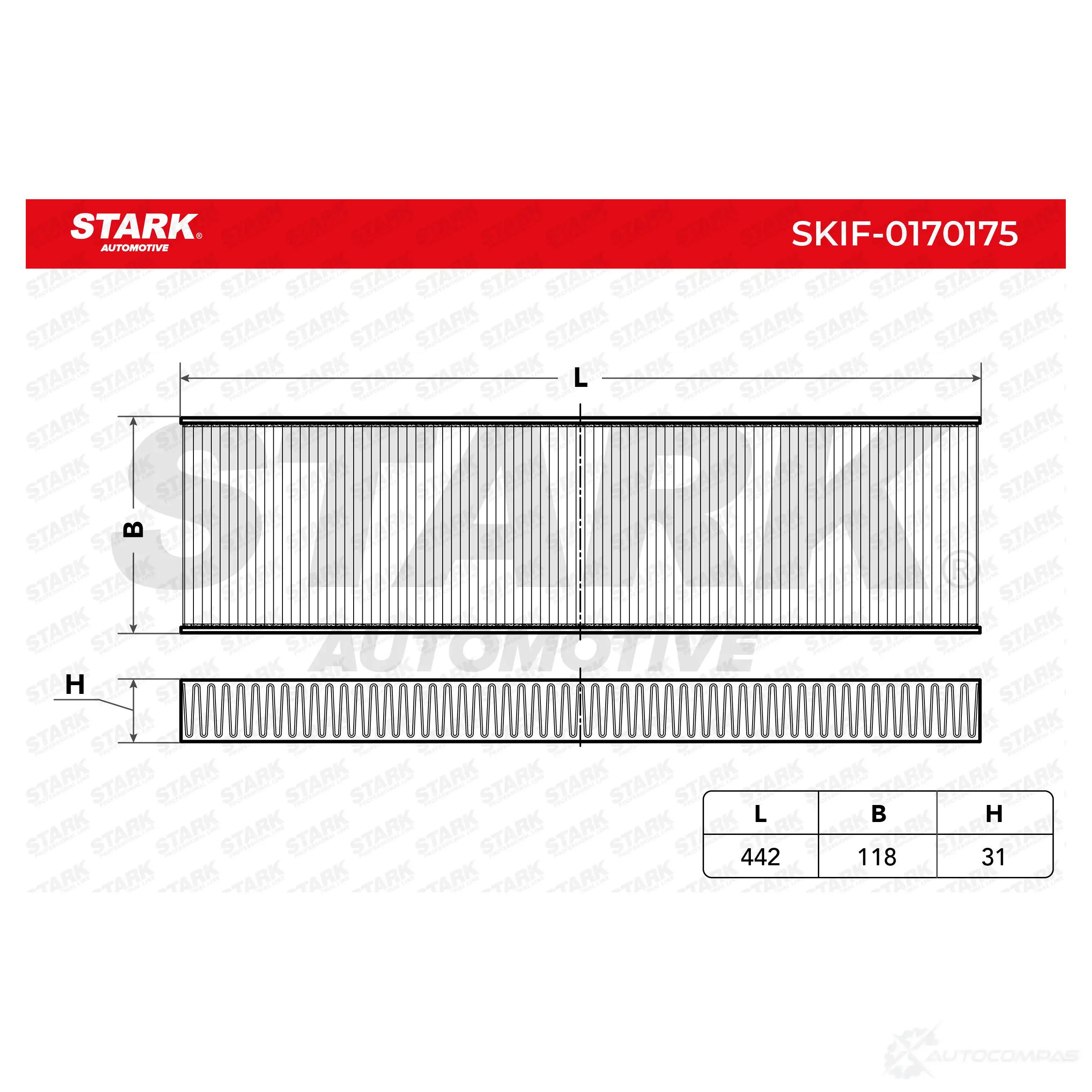 Салонный фильтр STARK skif0170175 QOLR HMX 1438020597 изображение 1