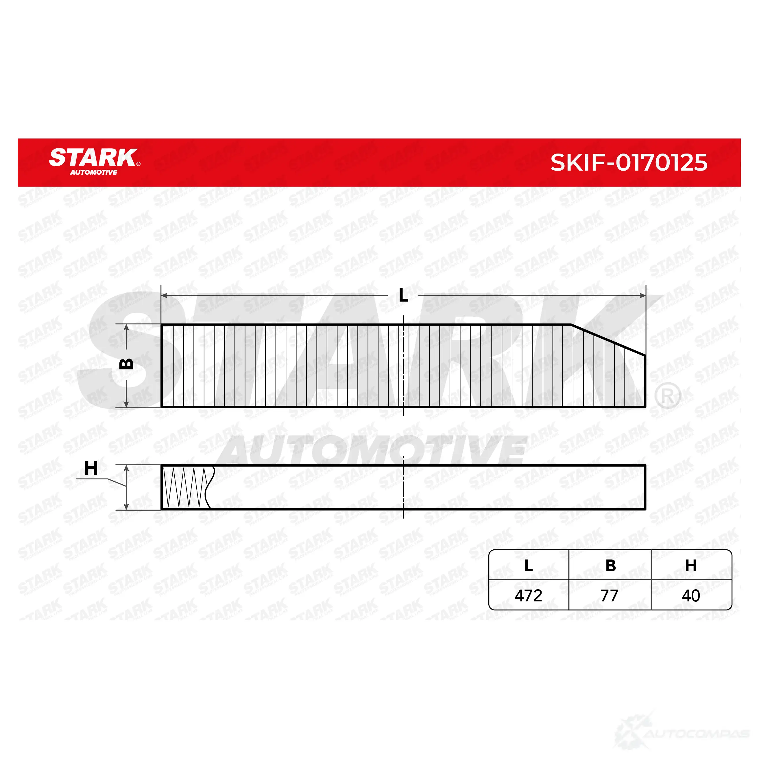 Салонный фильтр STARK C02K 52 skif0170125 1438020802 - Изображение 1