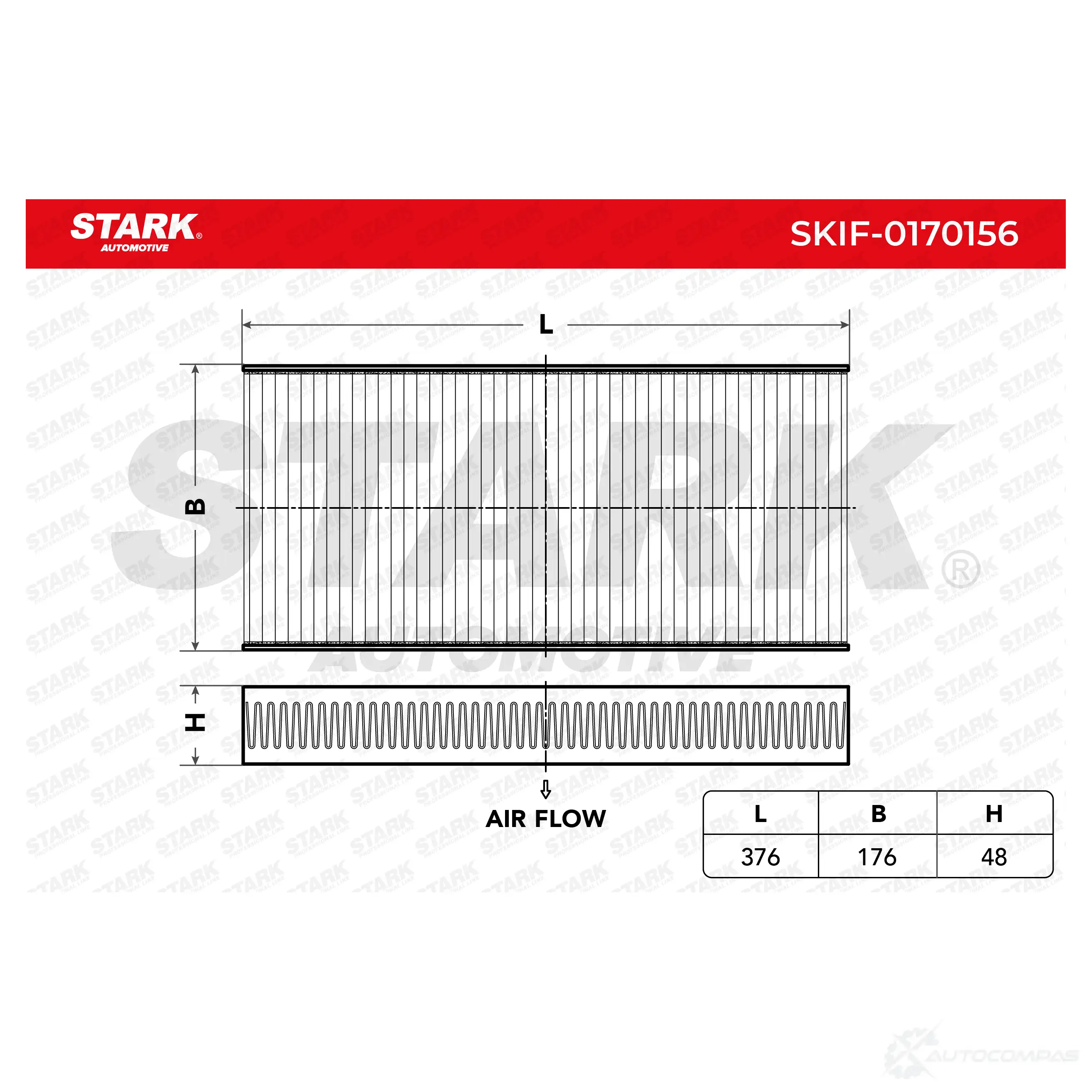Салонный фильтр STARK skif0170156 0X42D 6W 1438021152 изображение 1
