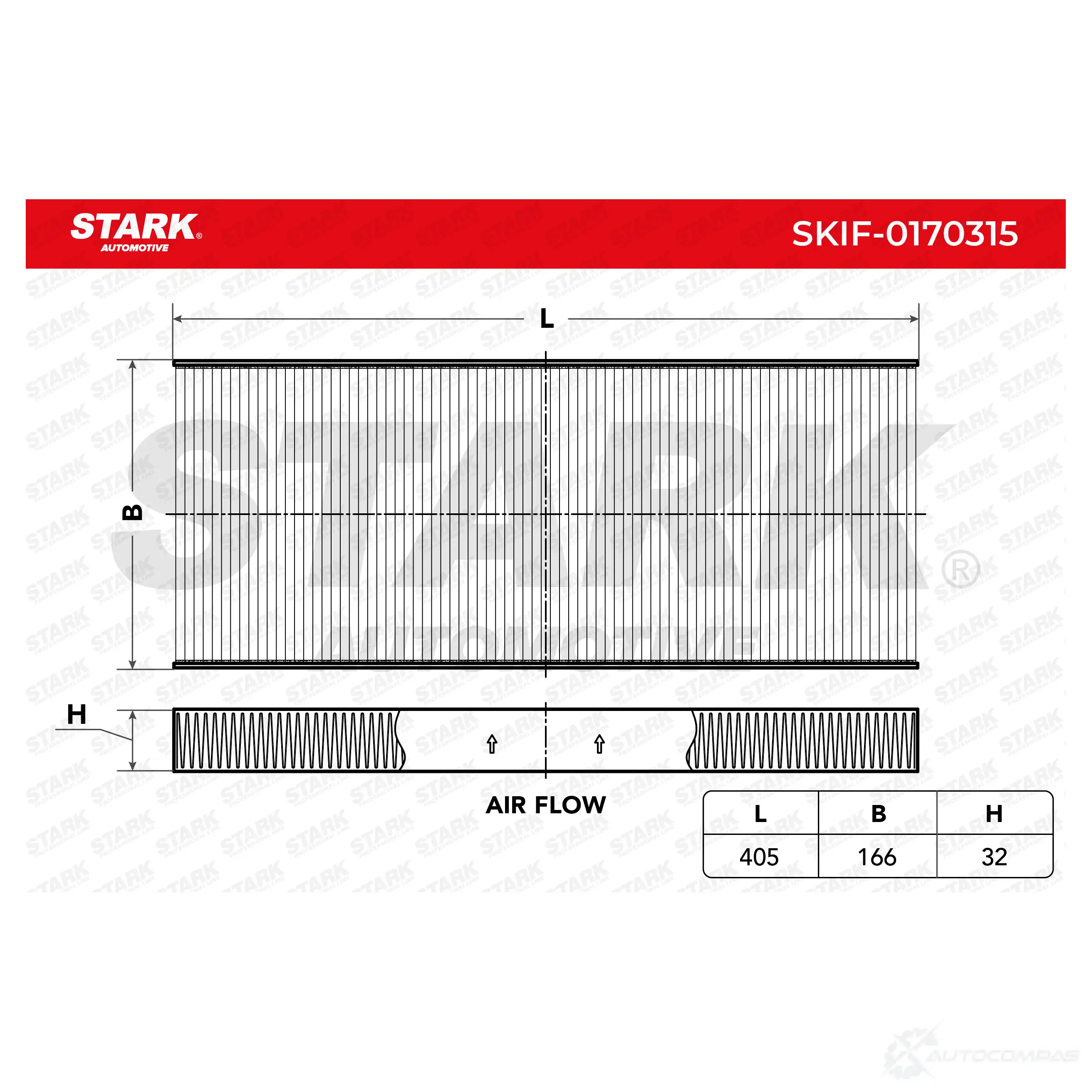 Салонный фильтр STARK 1438020897 Z4NO U skif0170315 - Изображение 1
